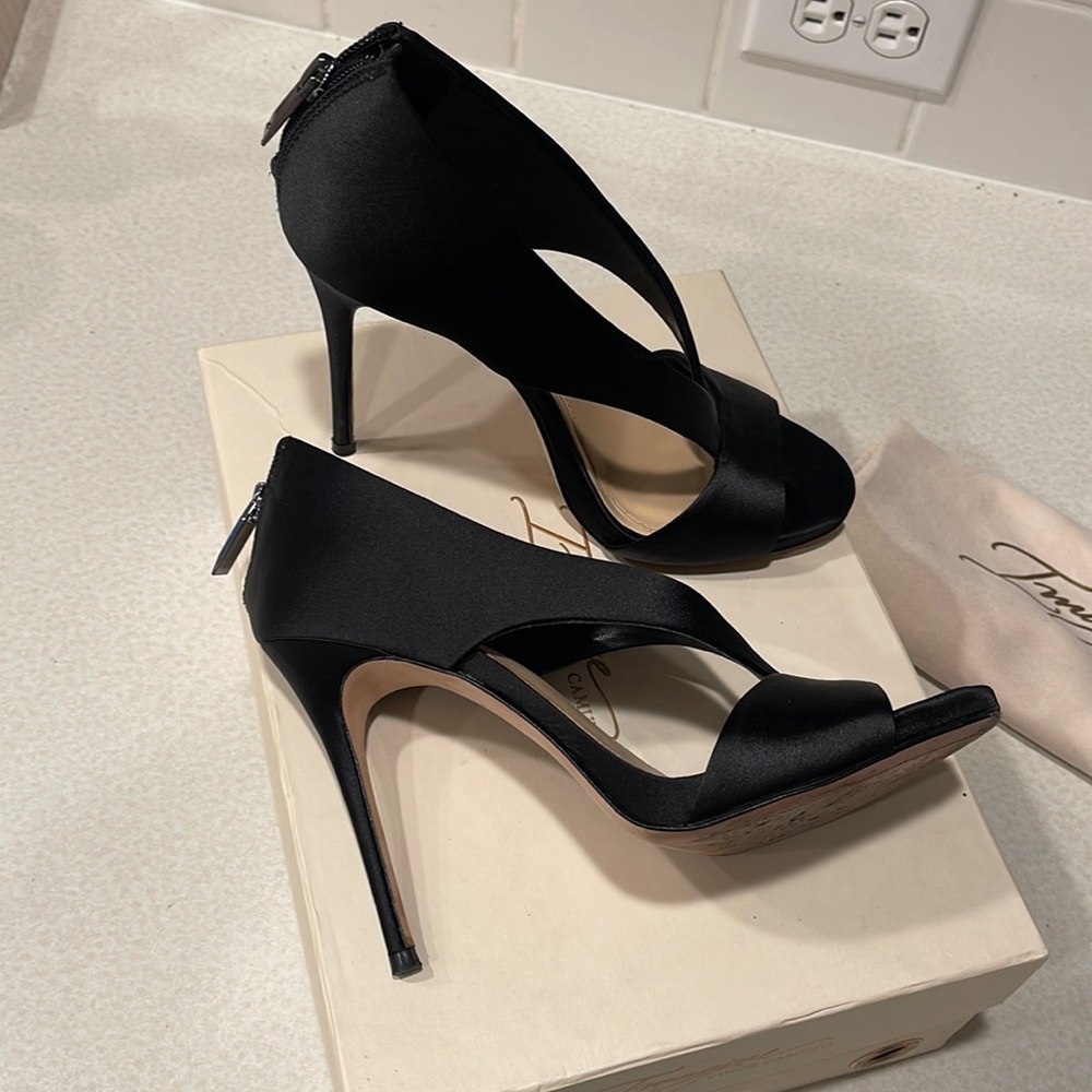 Satin couture heels